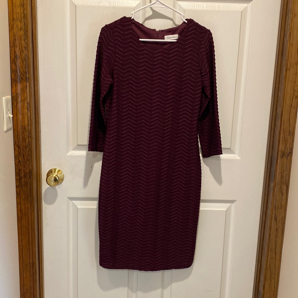 Burgundy Calvin Klein dress size 4